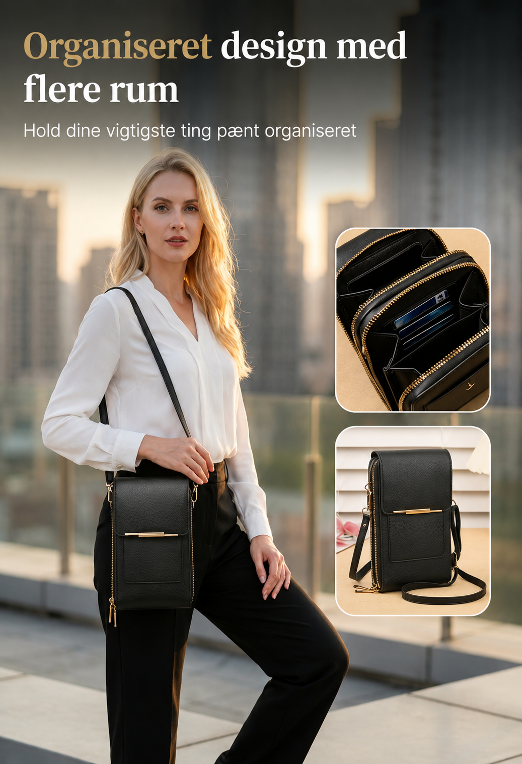KØB 1, FÅ 1 GRATIS 🎁 – CROSSBODY-TASKE MED TOUCH-VINDUE 👜 – BRUG DIN MOBIL UDEN AT TAGE DEN UD 📱