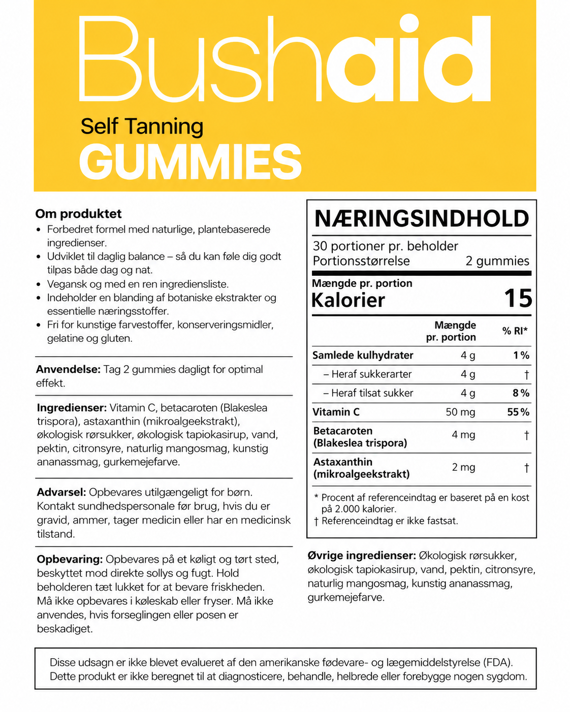 BushAid Gummies til en solkysset glød