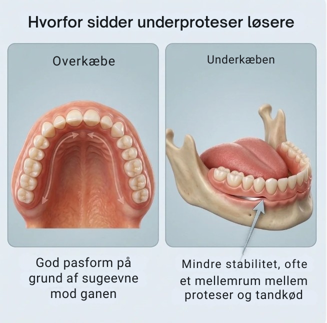 Dentelle™ | Endelig en løsning til undermundens tandprotese, som ingen proteseklæber kan tilbyde