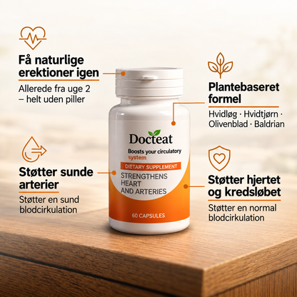 Docteat™ | Naturlig støtte til sunde arterier og en bedre blodcirkulation