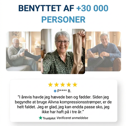 Kompressionsstrømper med lynlås