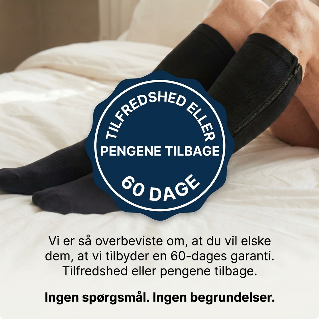 Kompressionsstrømper med lynlås