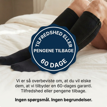 Kompressionsstrømper med lynlås
