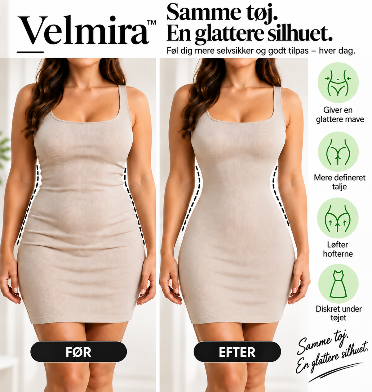 Velmira™ – Formende trusser med høj talje