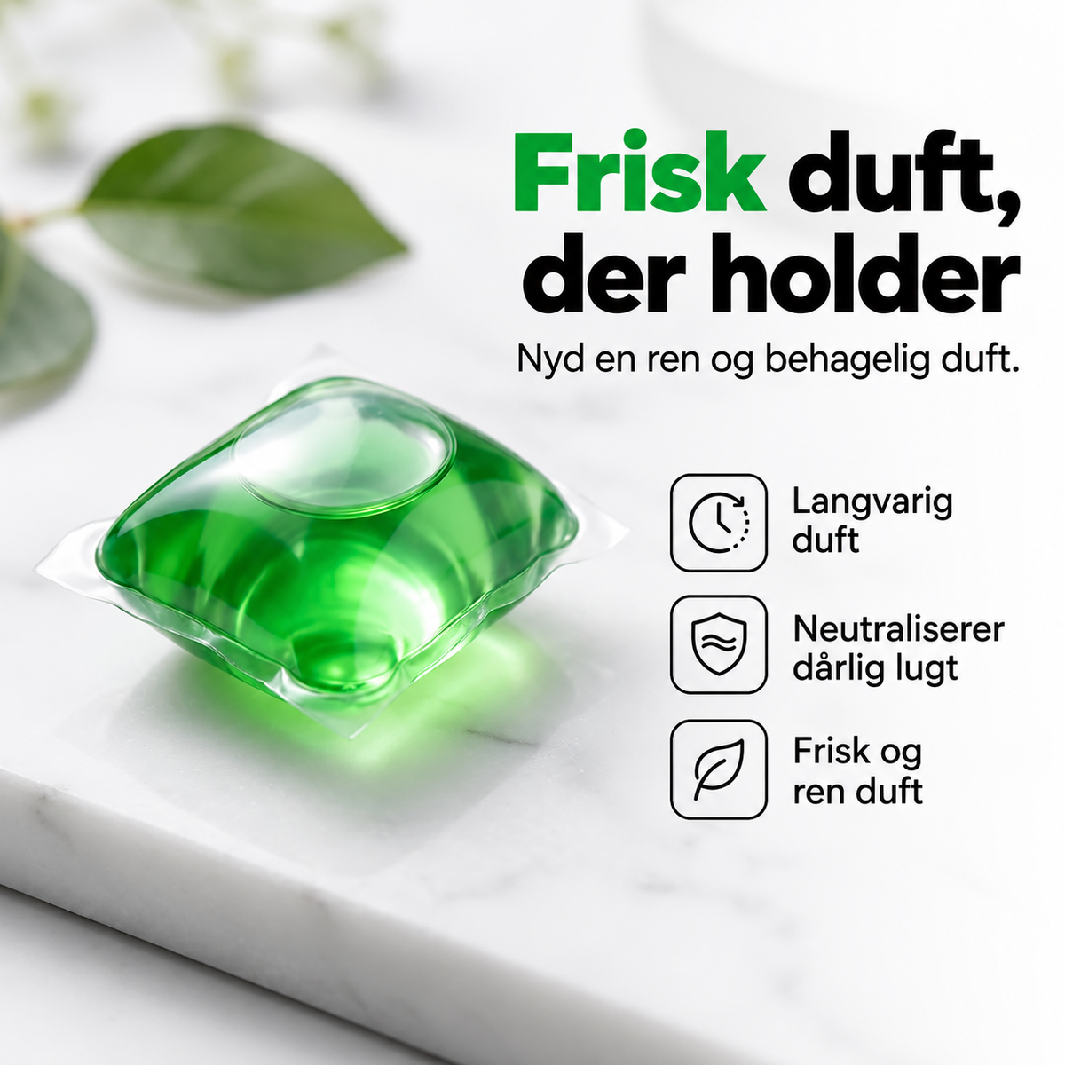 Lugtfjernende afløbskapsler