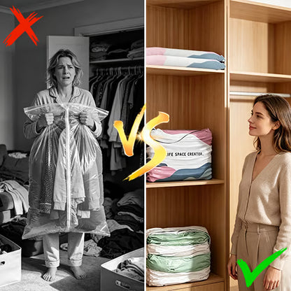 Vakuum-Kompressionsposer til Opbevaring – Ingen Pumpe Nødvendig